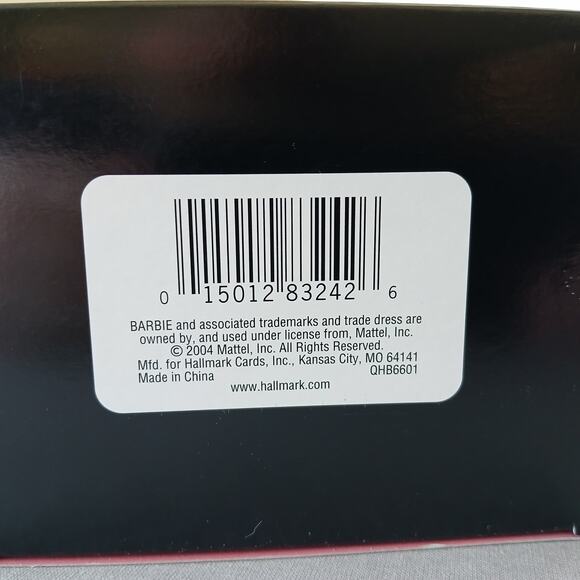 2004 Hallmark Keepsake Ornament Barbie 45th Anniversary +light display stand NIB - Picture 8 of 10